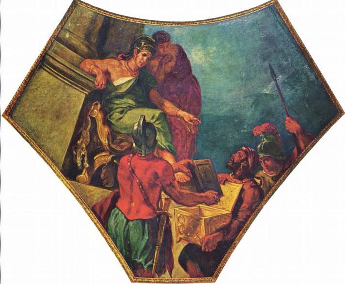 Eugene Delacroix Alexander und die Epen Homers